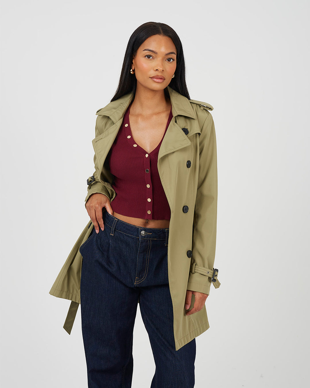 Gabardina Nikita Khaki