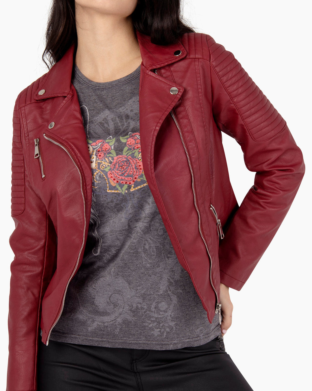Cazadora Noemi Burgundy