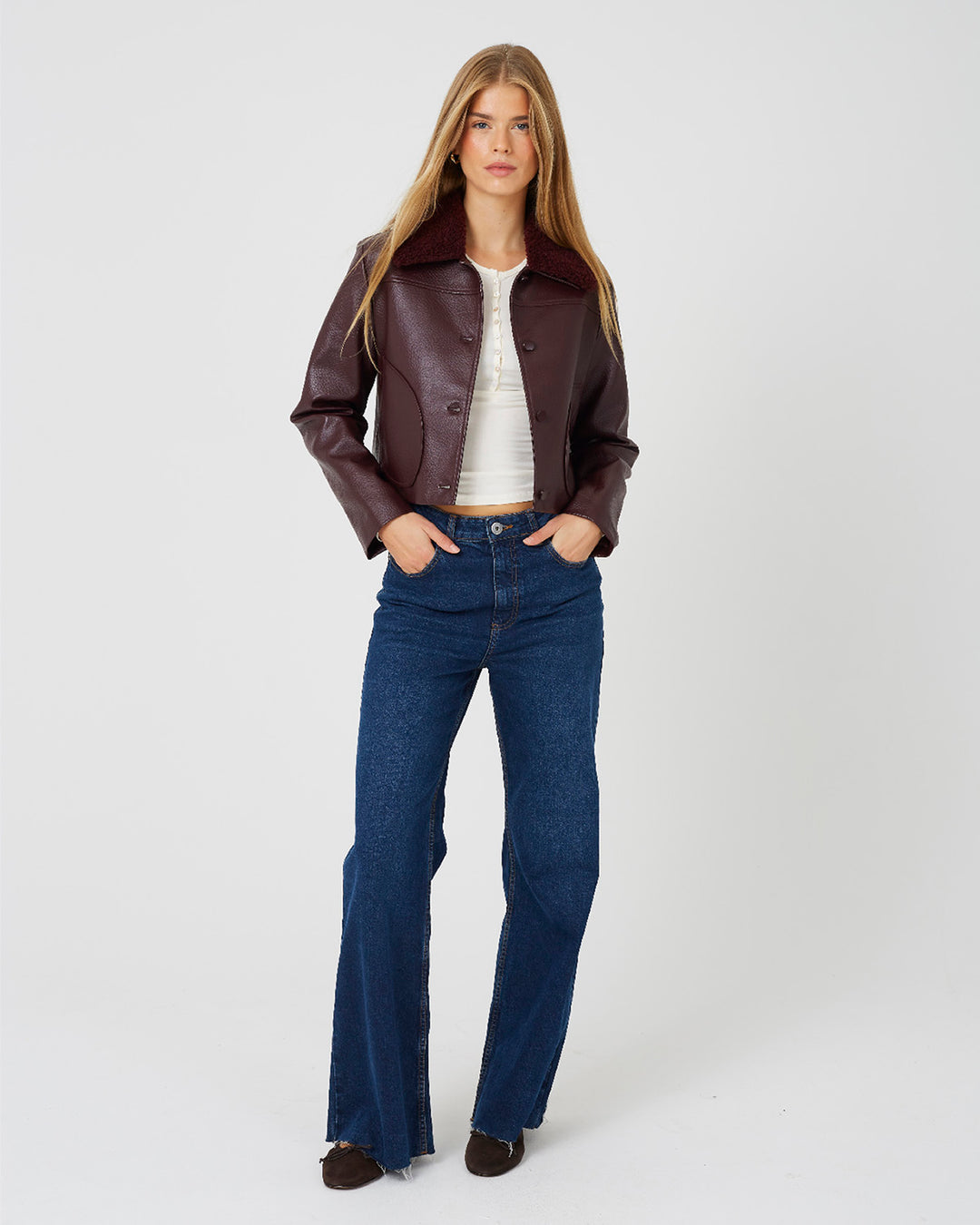 Chaqueta Sena Burgundy