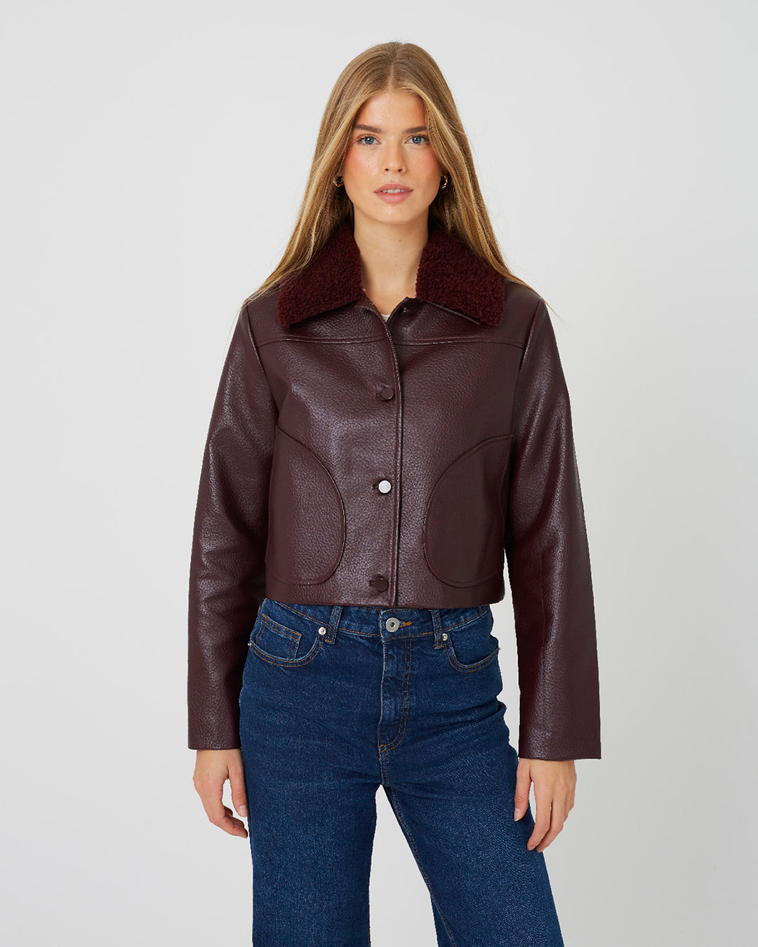 Chaqueta Sena Burgundy