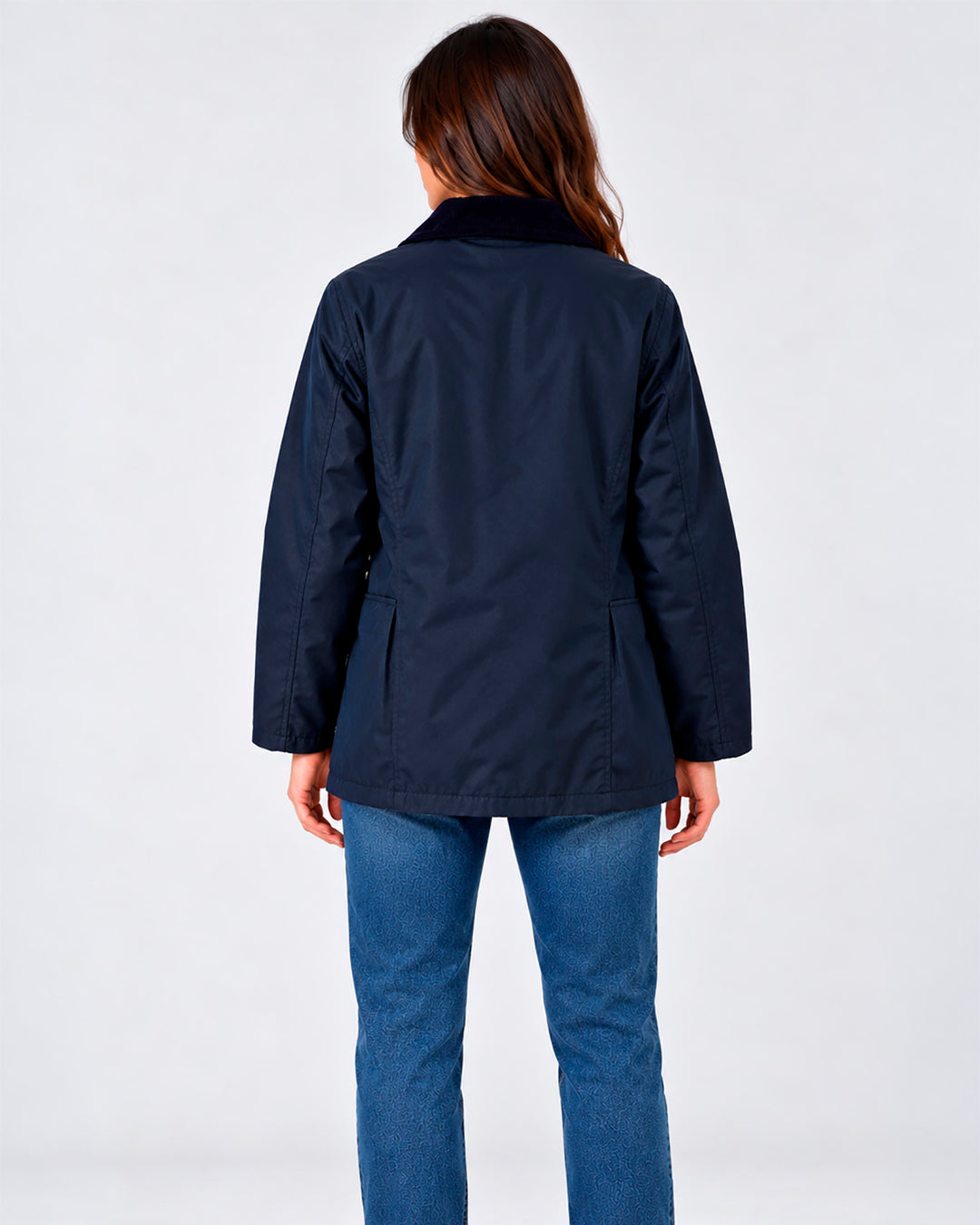 Wax jacket mujer navy