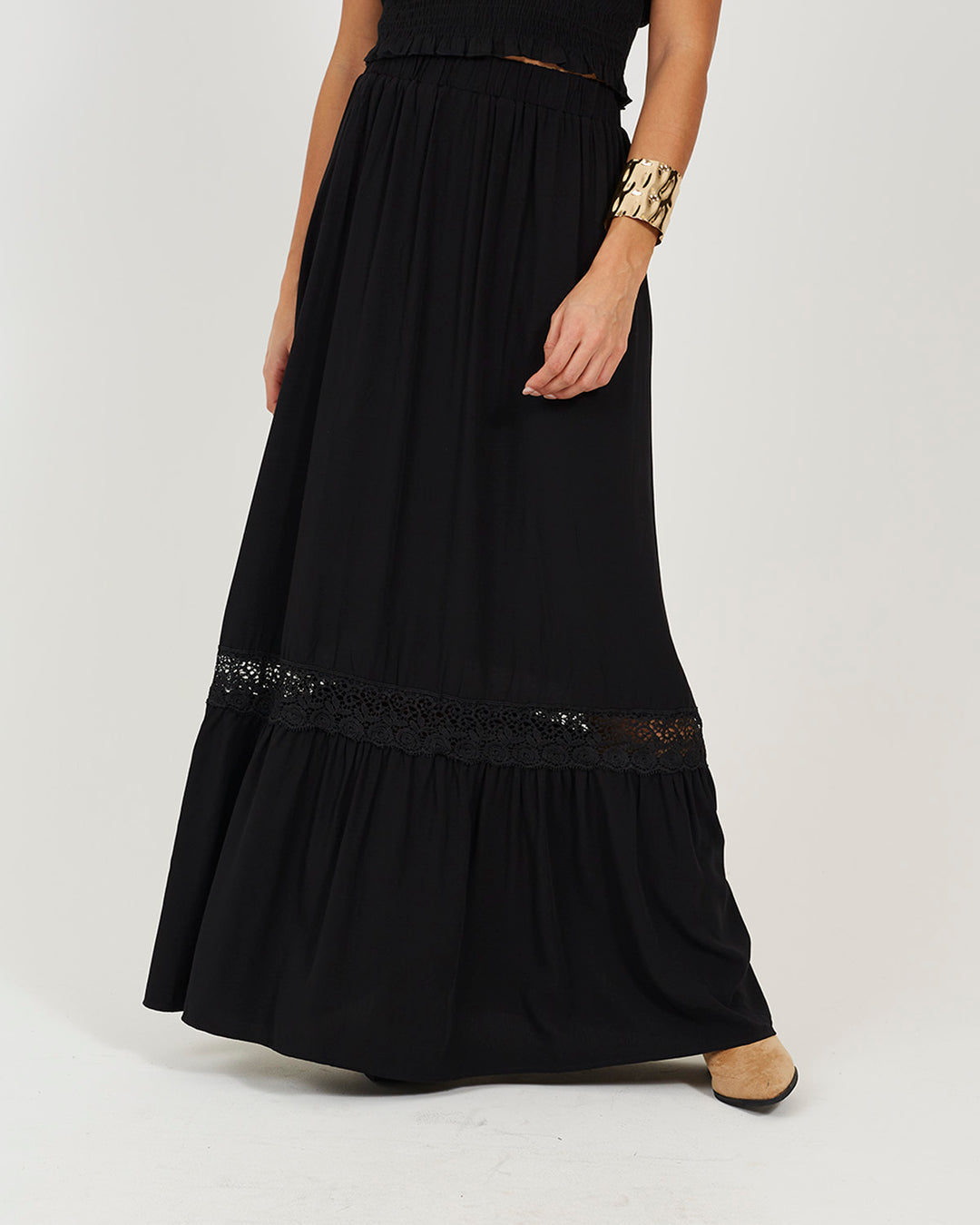 Falda Hippy Black