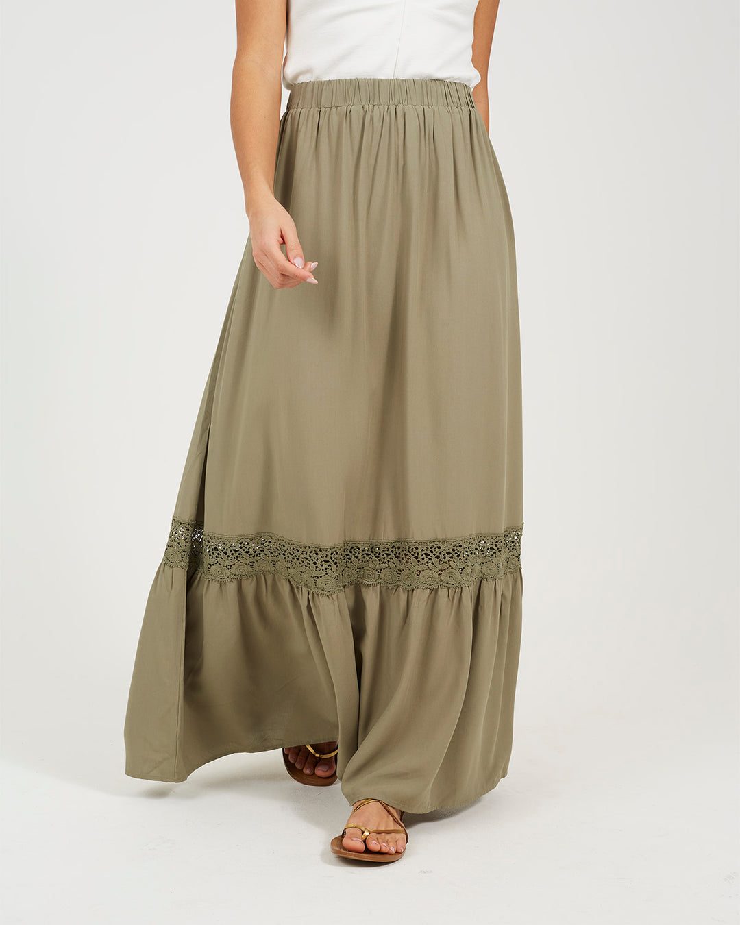 Falda Hippy Khaki
