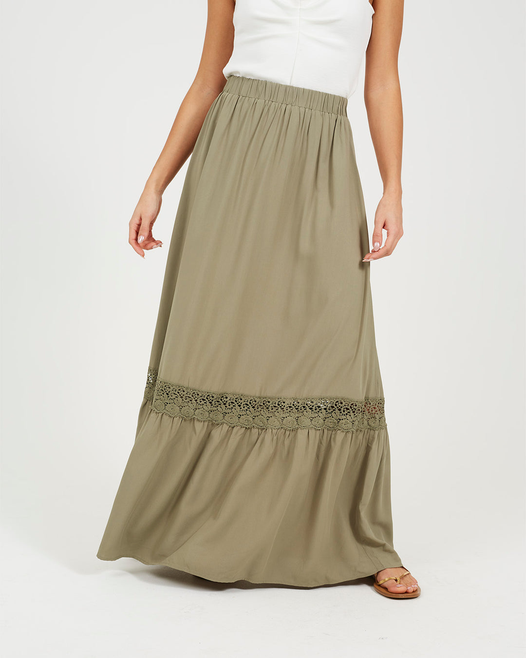 Falda Hippy Khaki