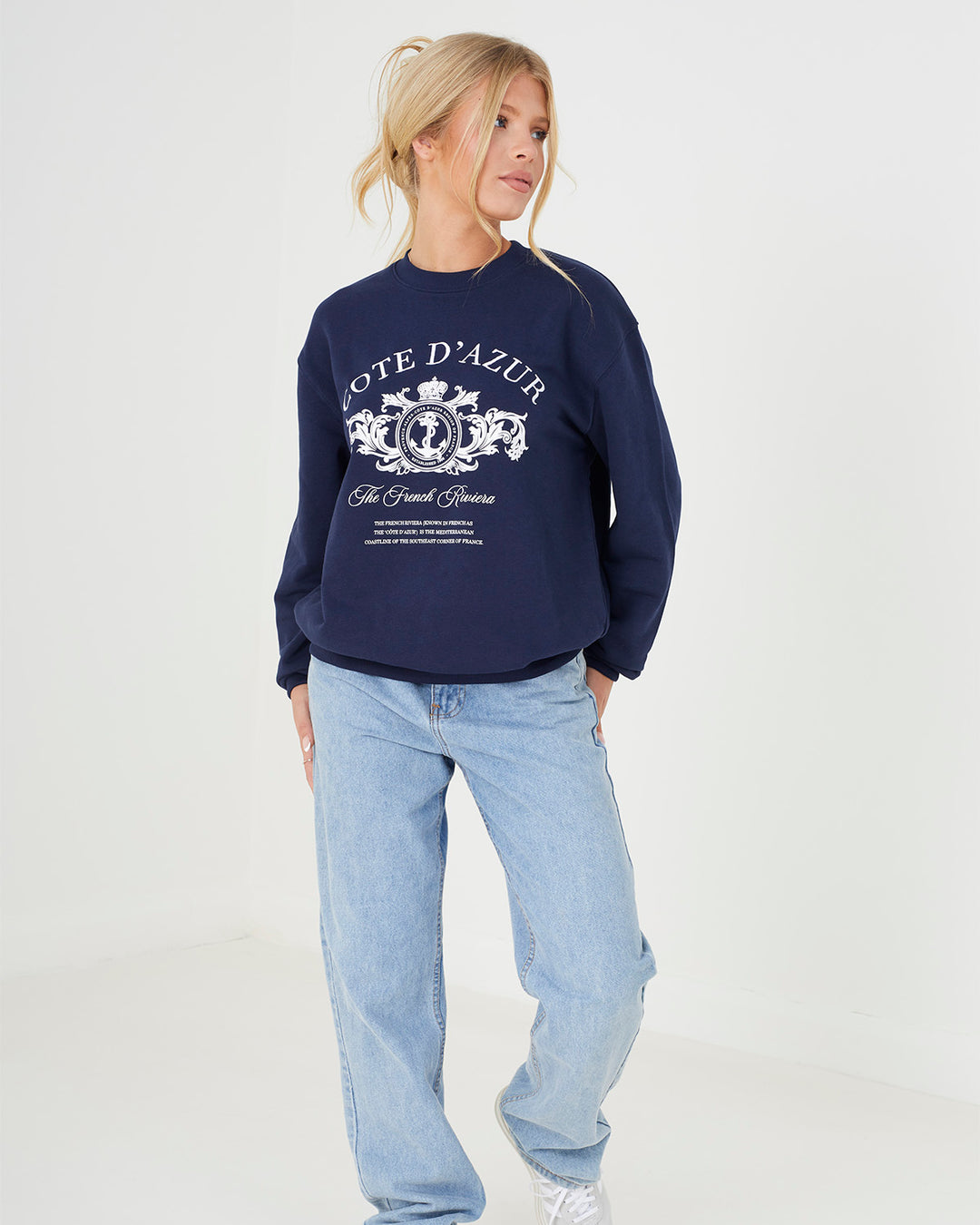 Sudadera Donna Navy