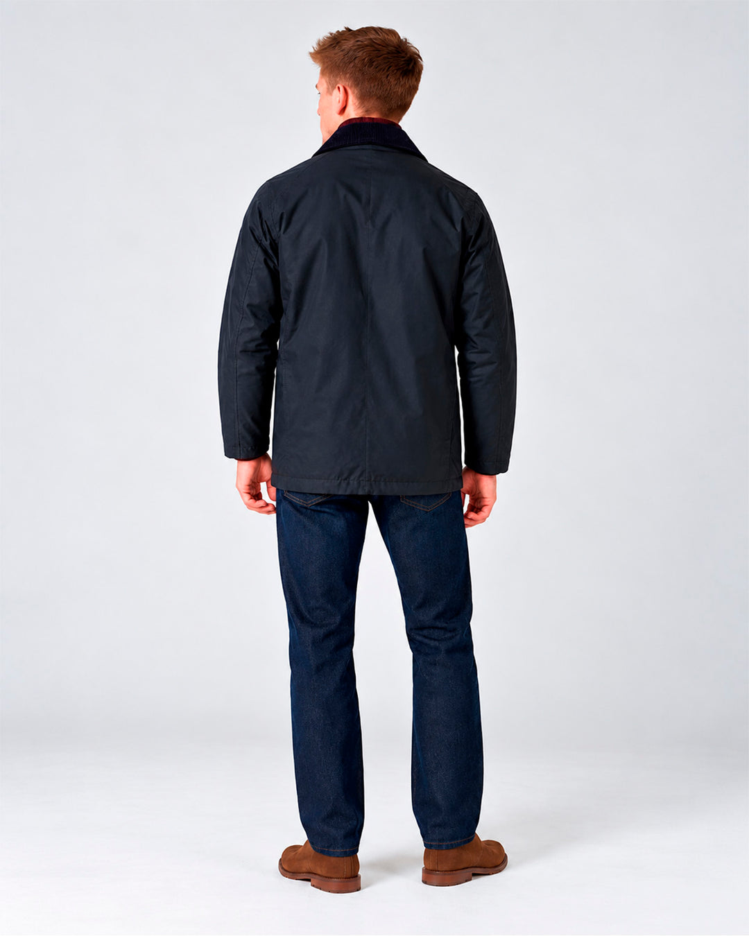 Wax jacket hombre navy