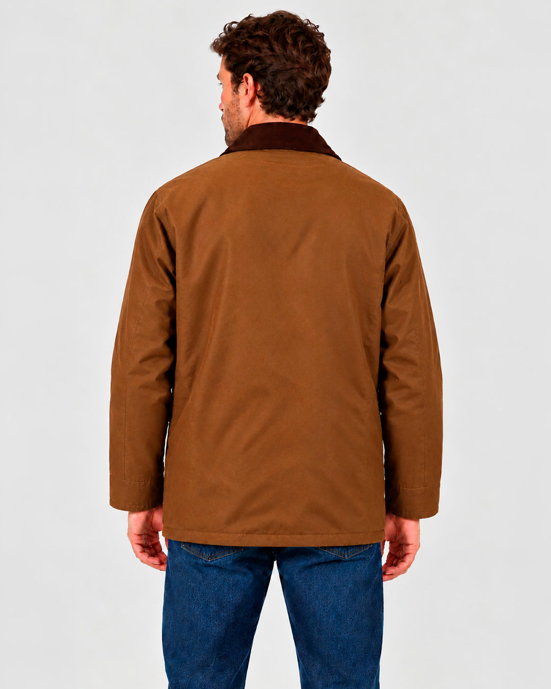 Wax jacket hombre Camel