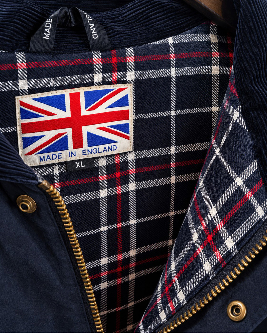 Wax jacket hombre navy