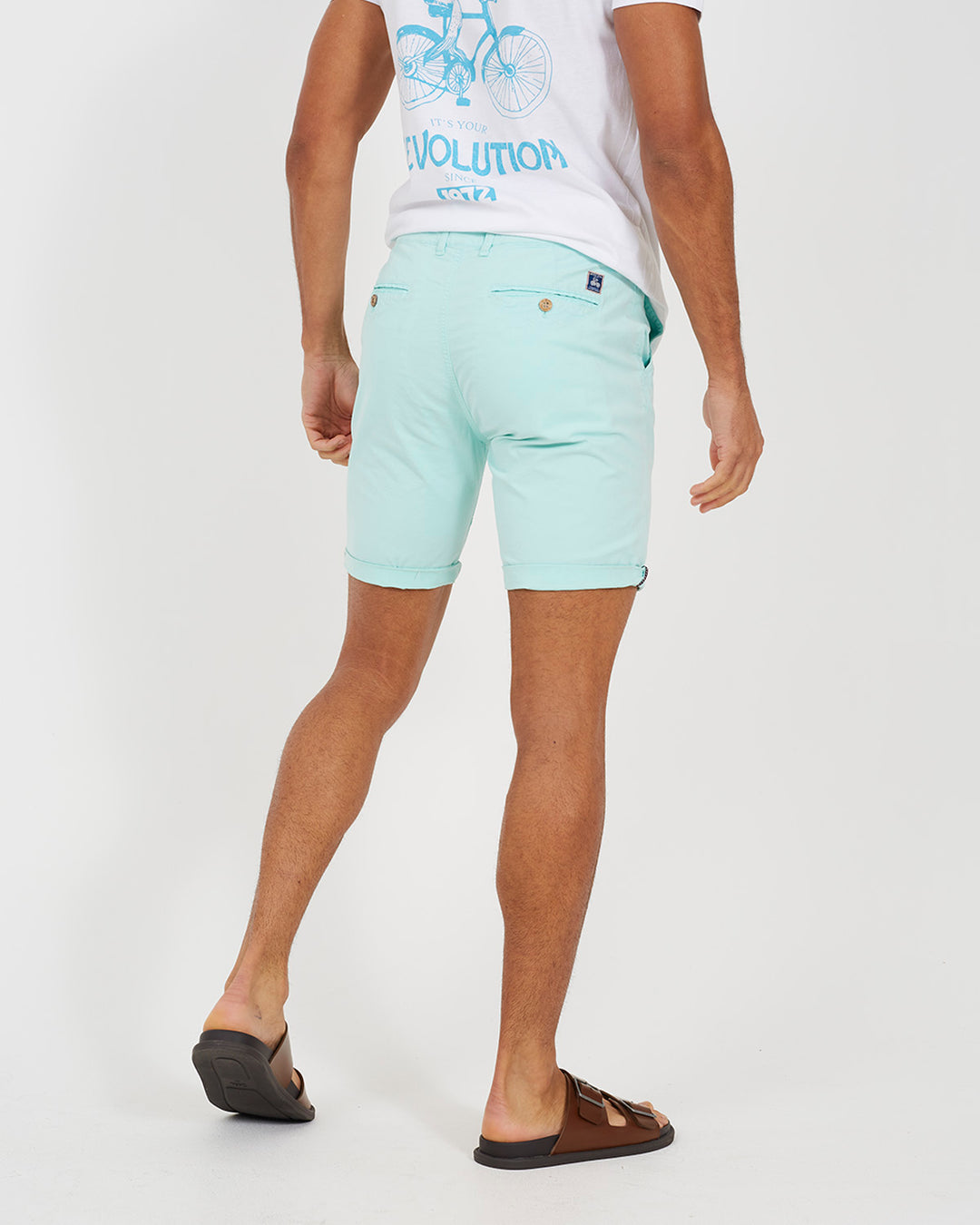 Short Plain Aqua