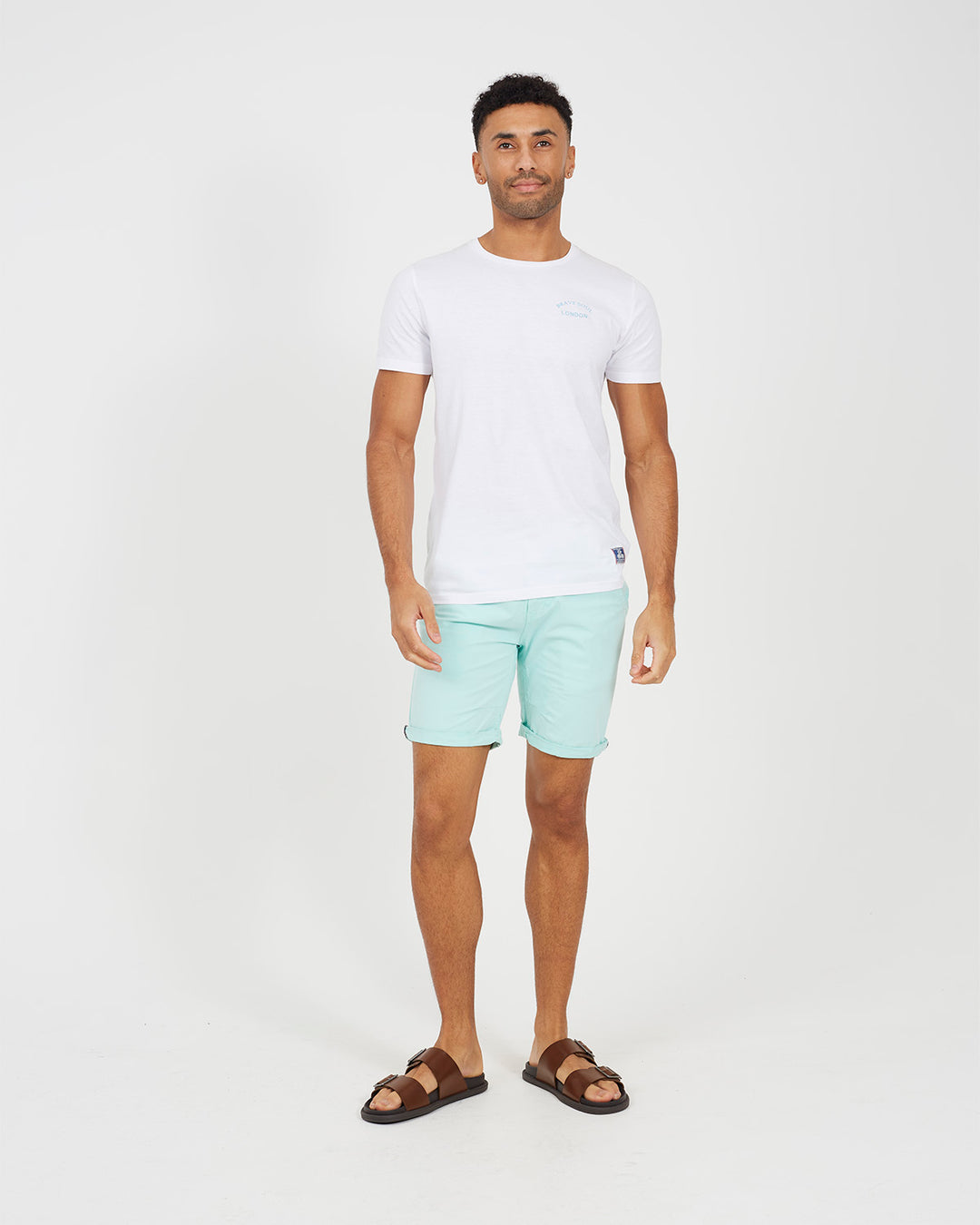 Short Plain Aqua