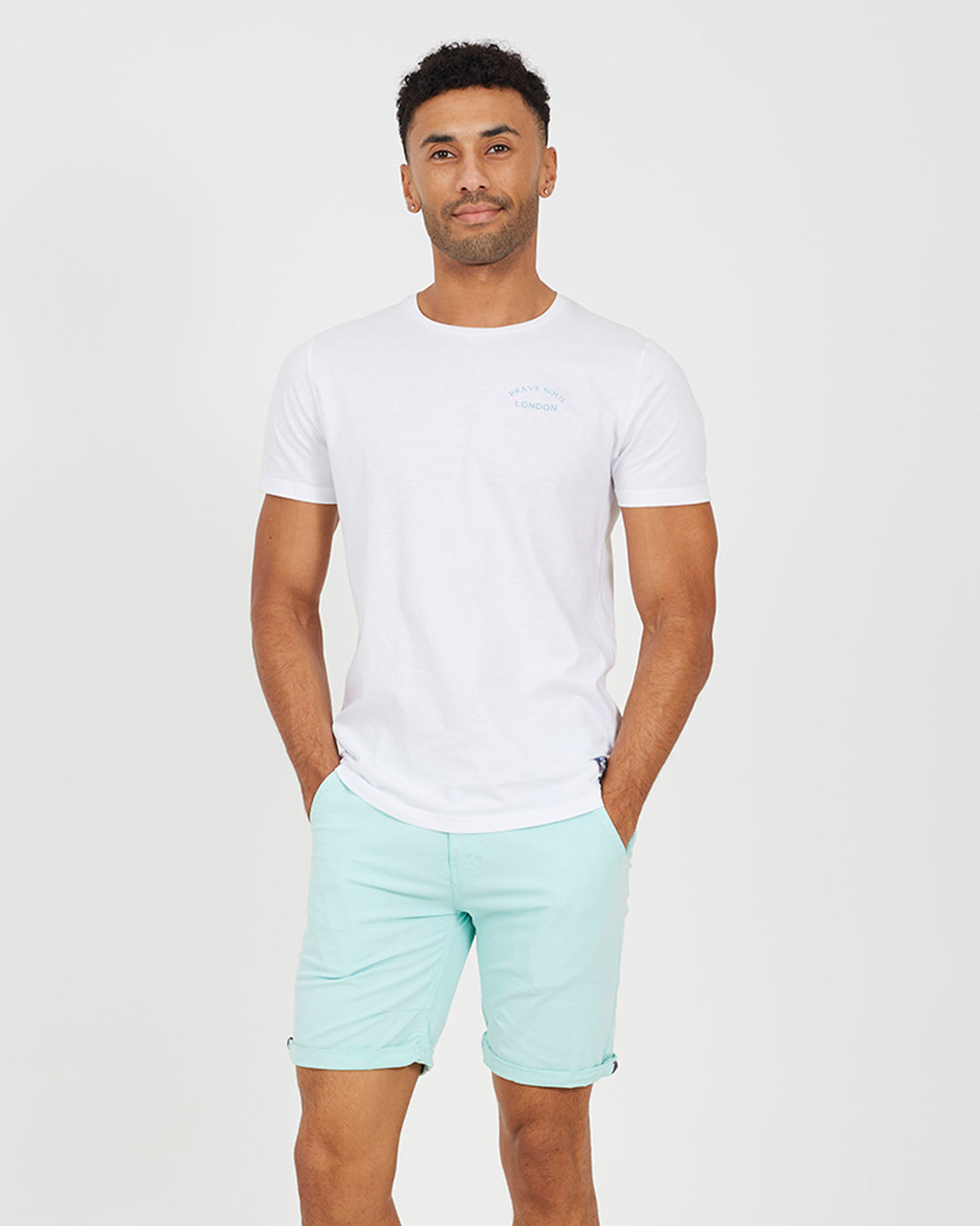 Short Plain Aqua