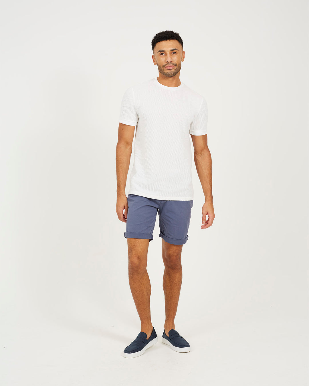 Short Plain Blue