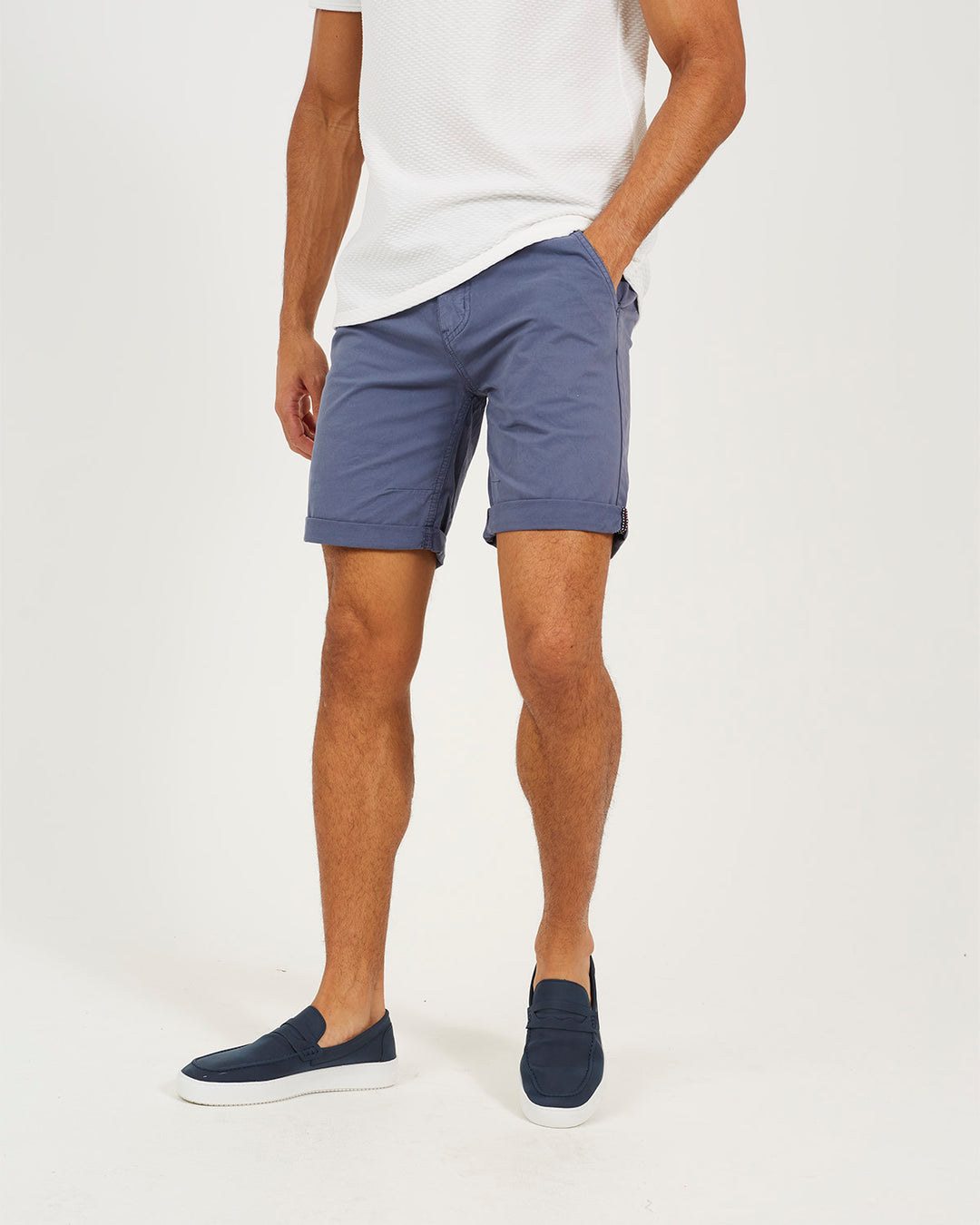 Short Plain Blue