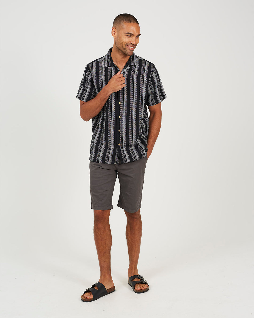 Short Plain  Charcoal