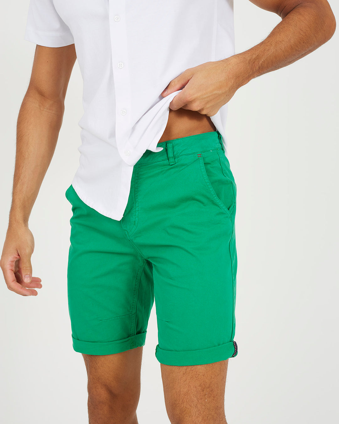 Short Plain Deep Mint