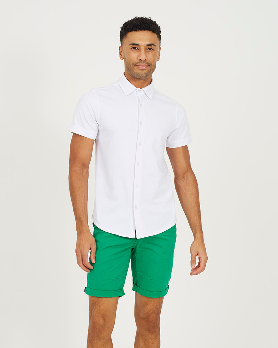 Short Plain Deep Mint