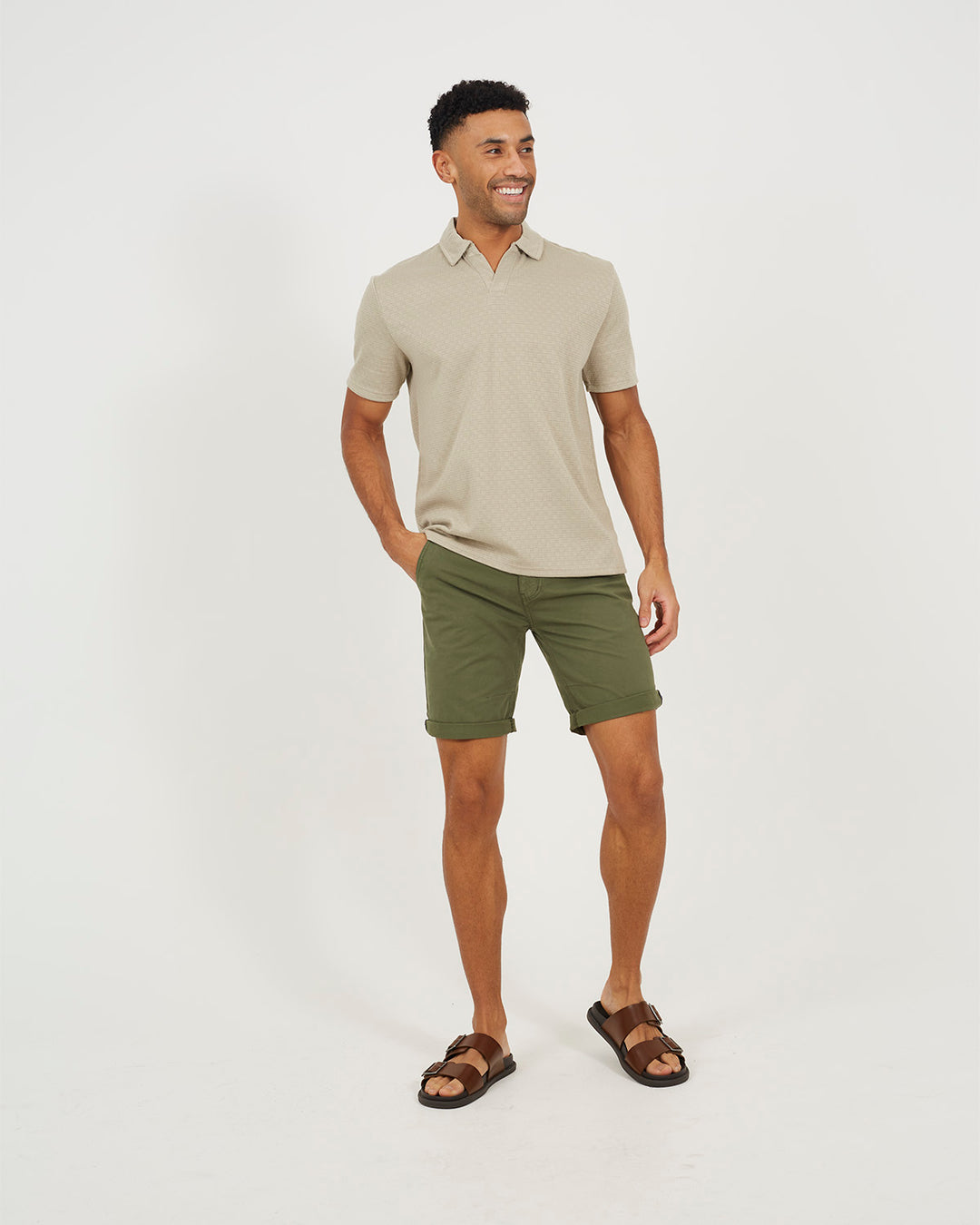 Short Plain Khaki
