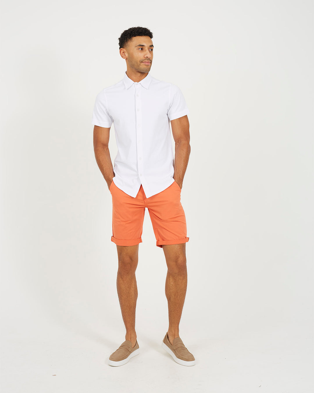 Short Plain Orange