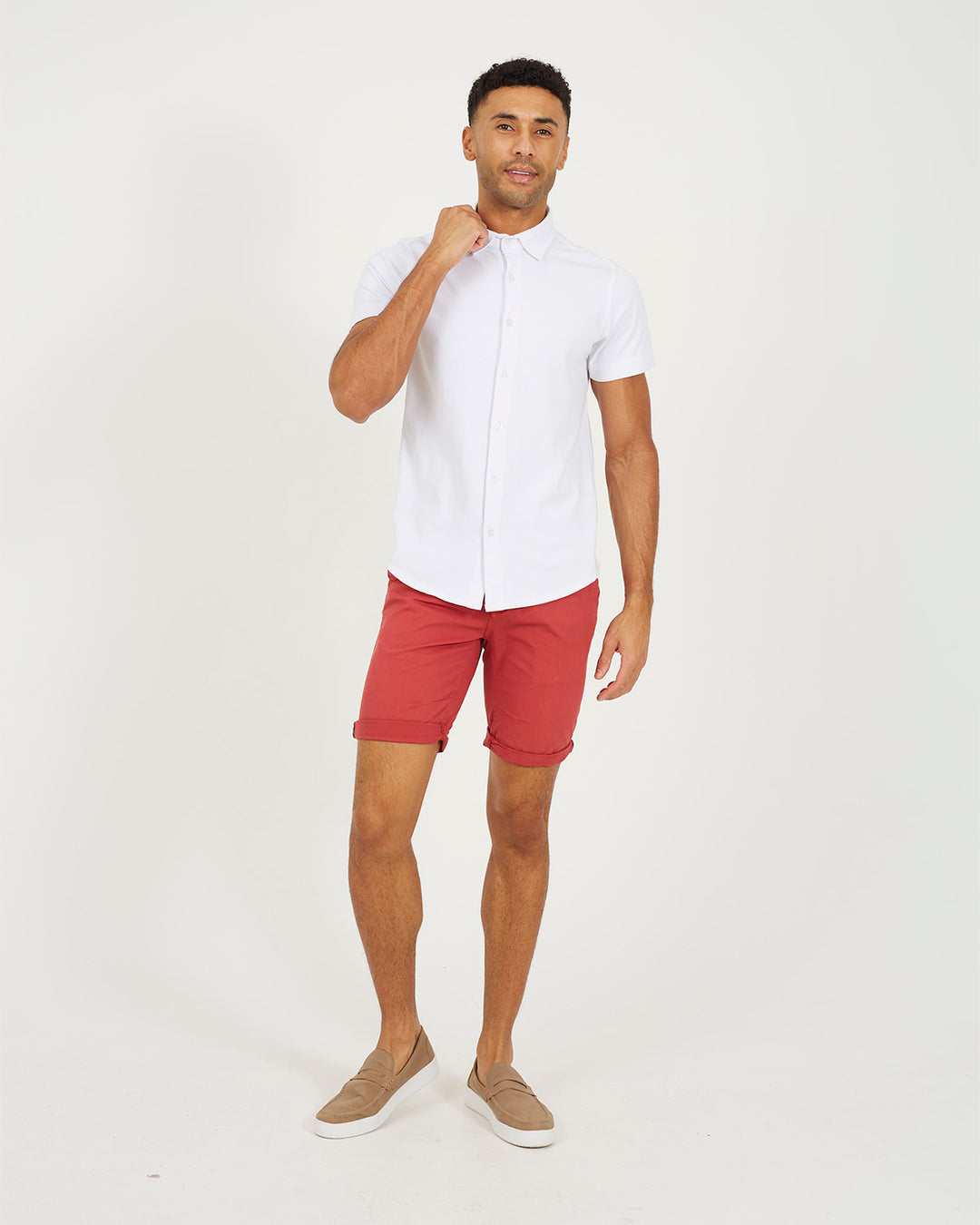 Short Plain Red