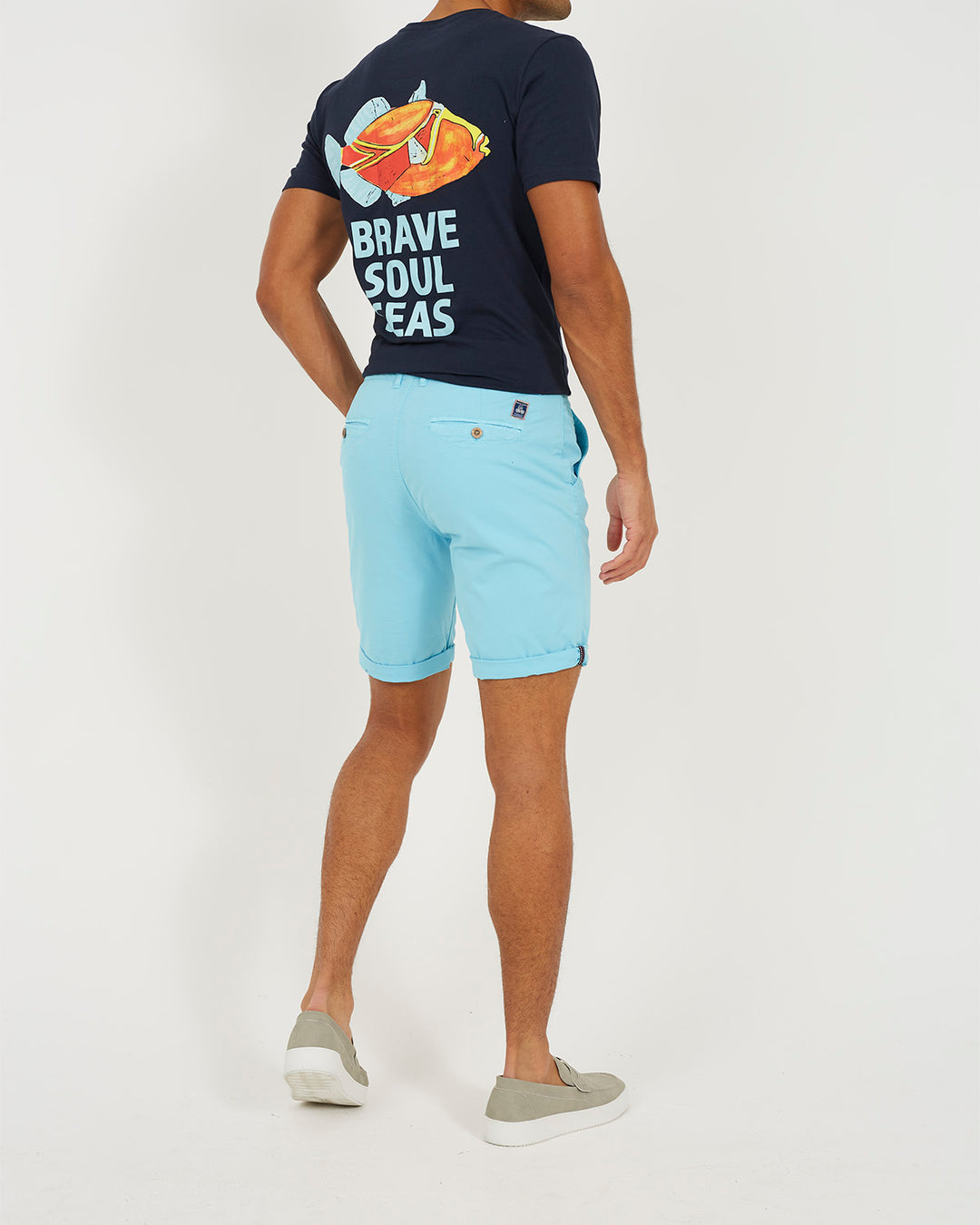 Short Plain Light Blue