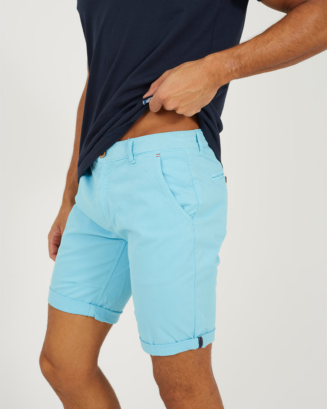 Short Plain Light Blue