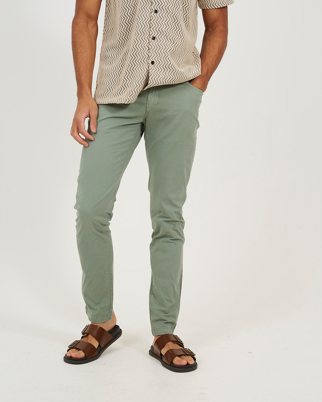 Pantalón 5Pock Sage