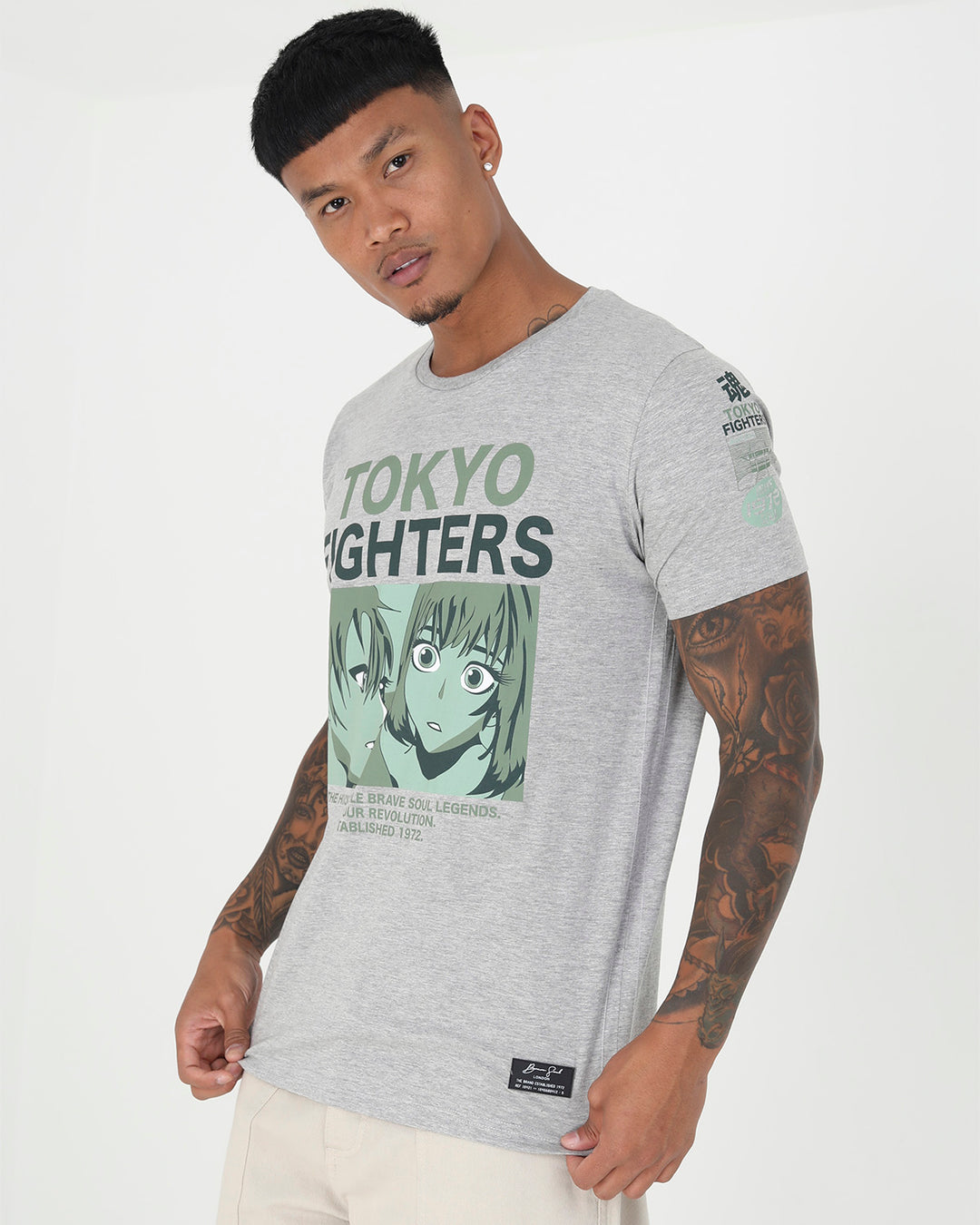 Camiseta Anime Grey