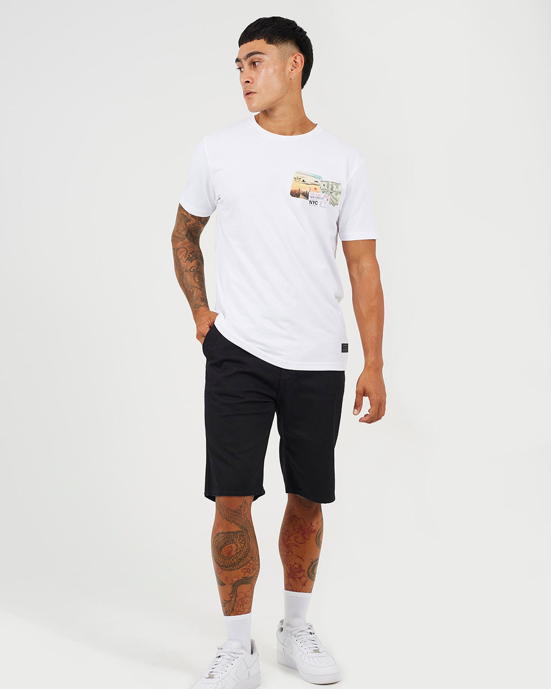 Camiseta Baron White