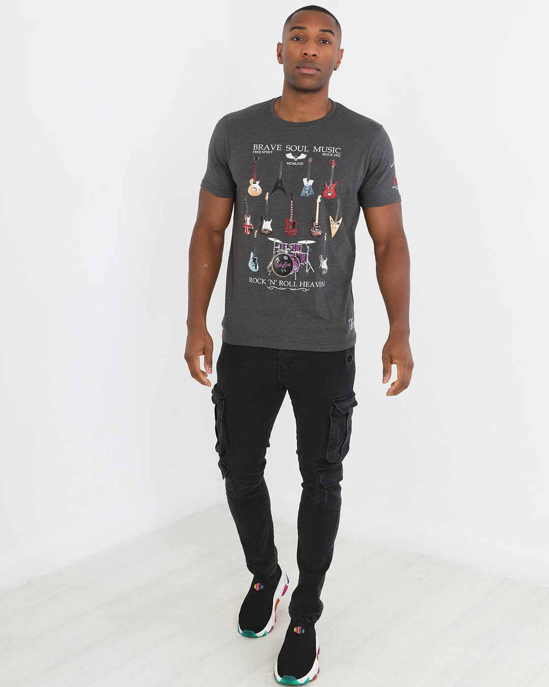 Camiseta Drum Charcoal