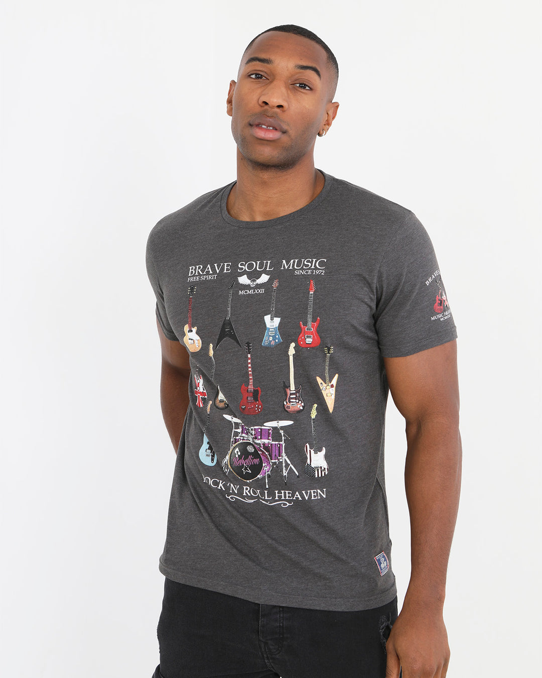 Camiseta Drum Charcoal