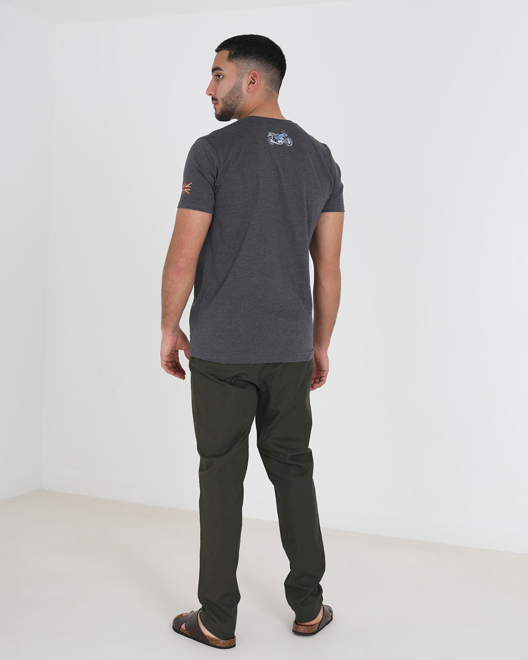 Camiseta Moto Charcoal