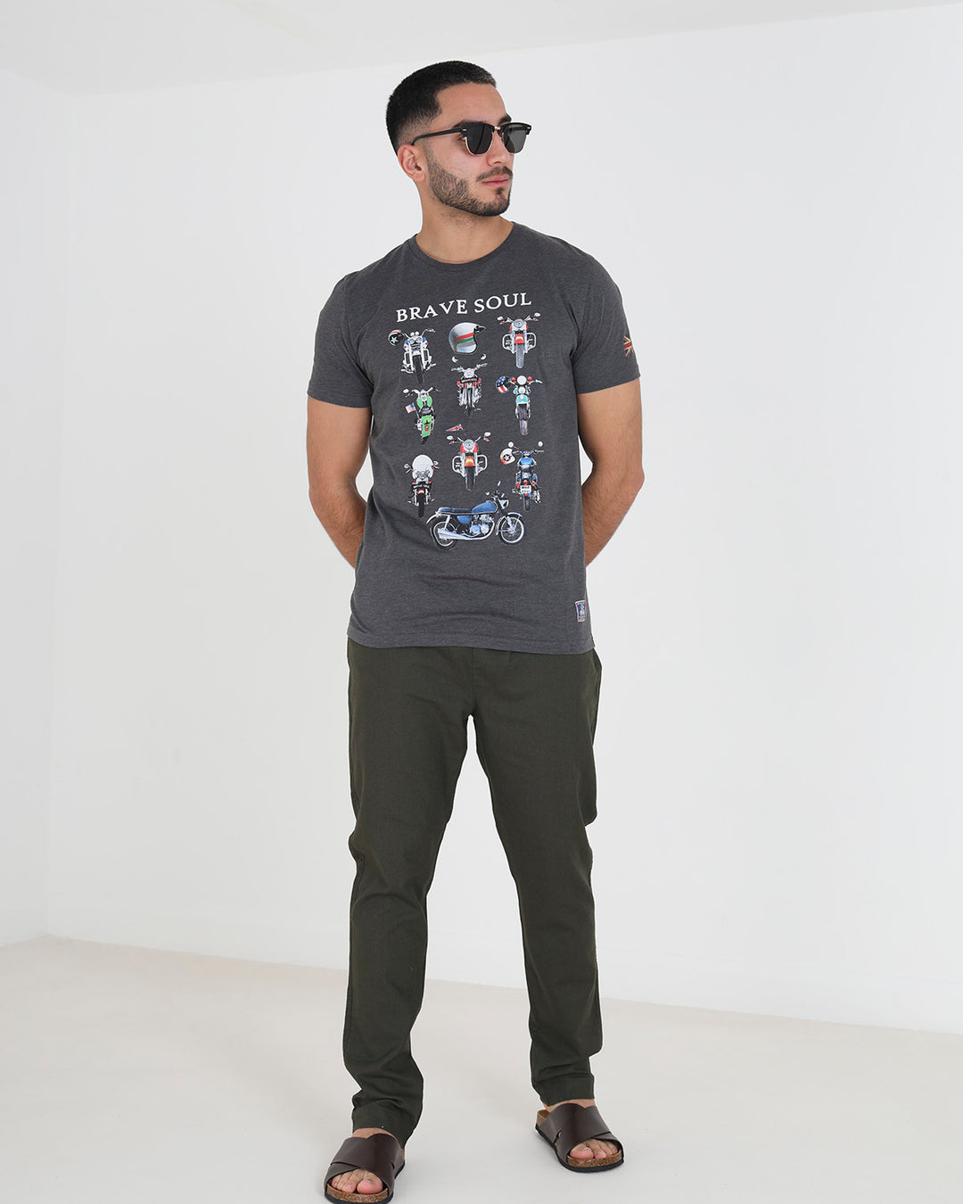 Camiseta Moto Charcoal