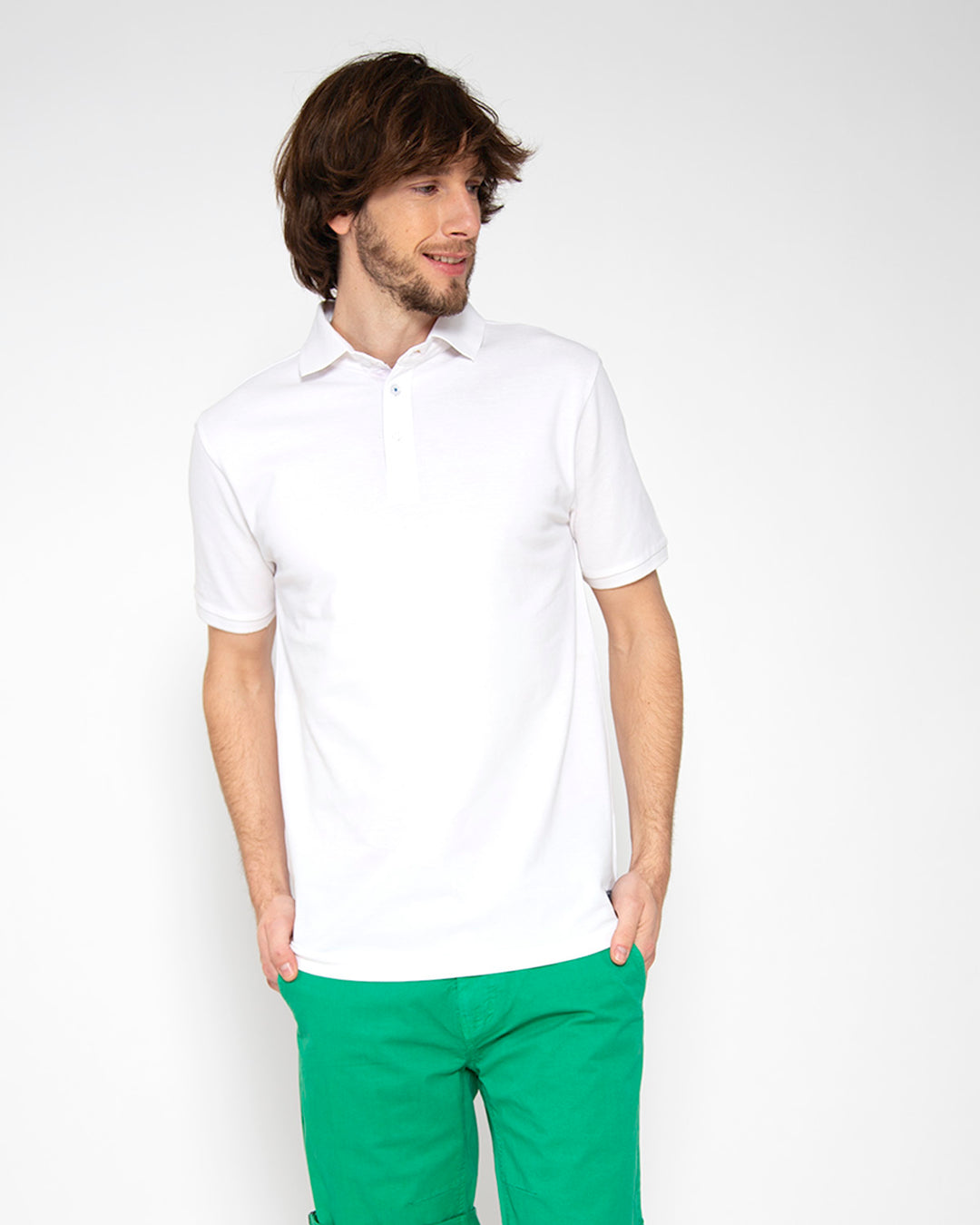 Polo Liso White
